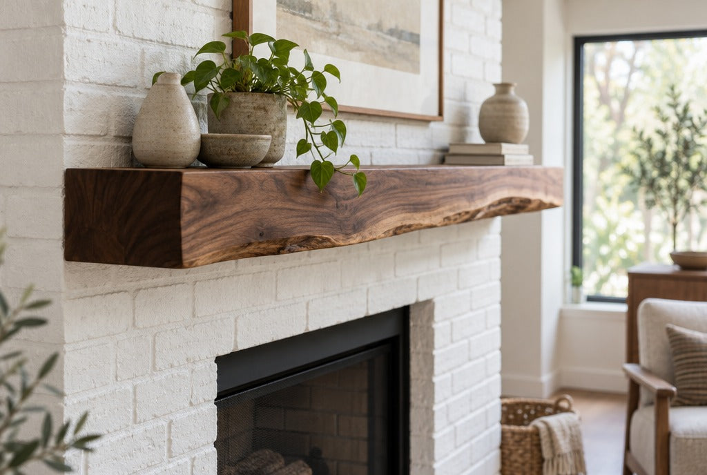 How to Choose and Hang a Solid Wood Fireplace Mantel Shelf