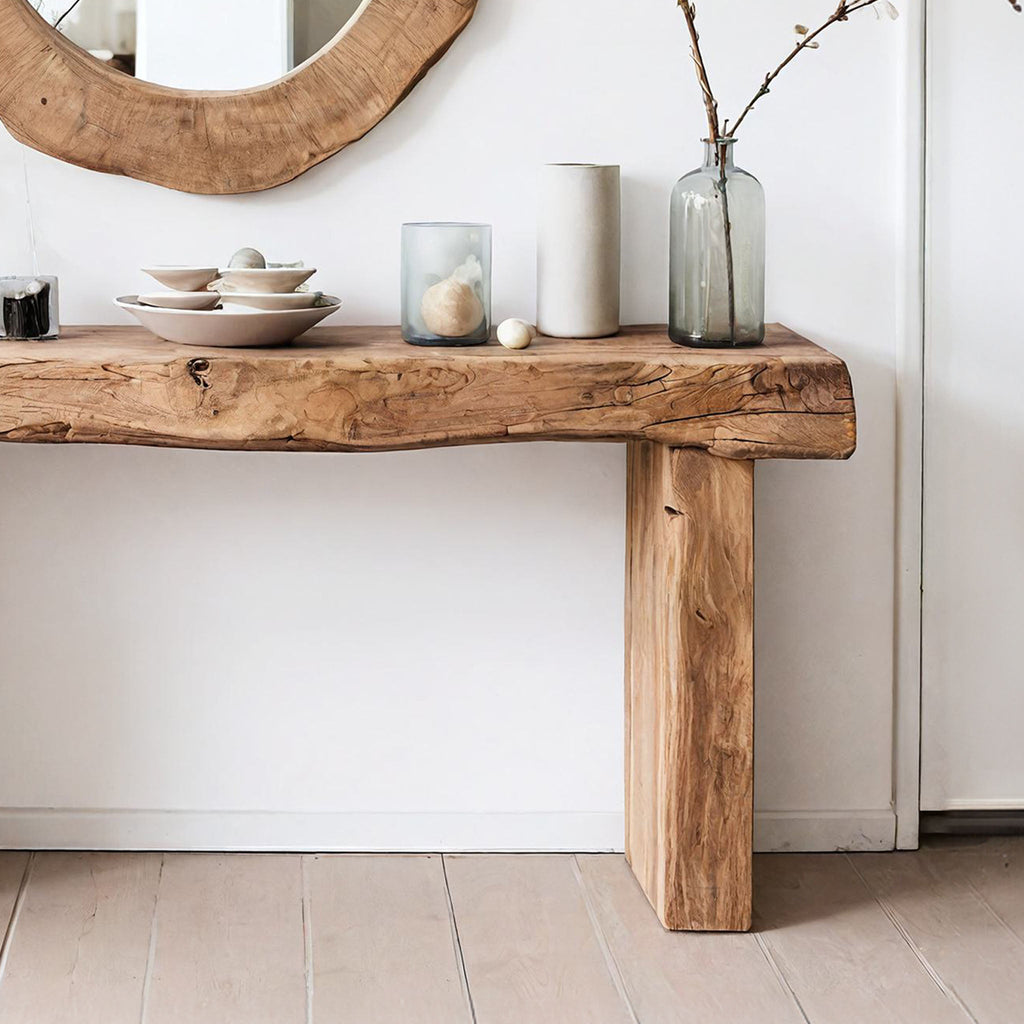 Reclaimed Wood Entryway Console Table