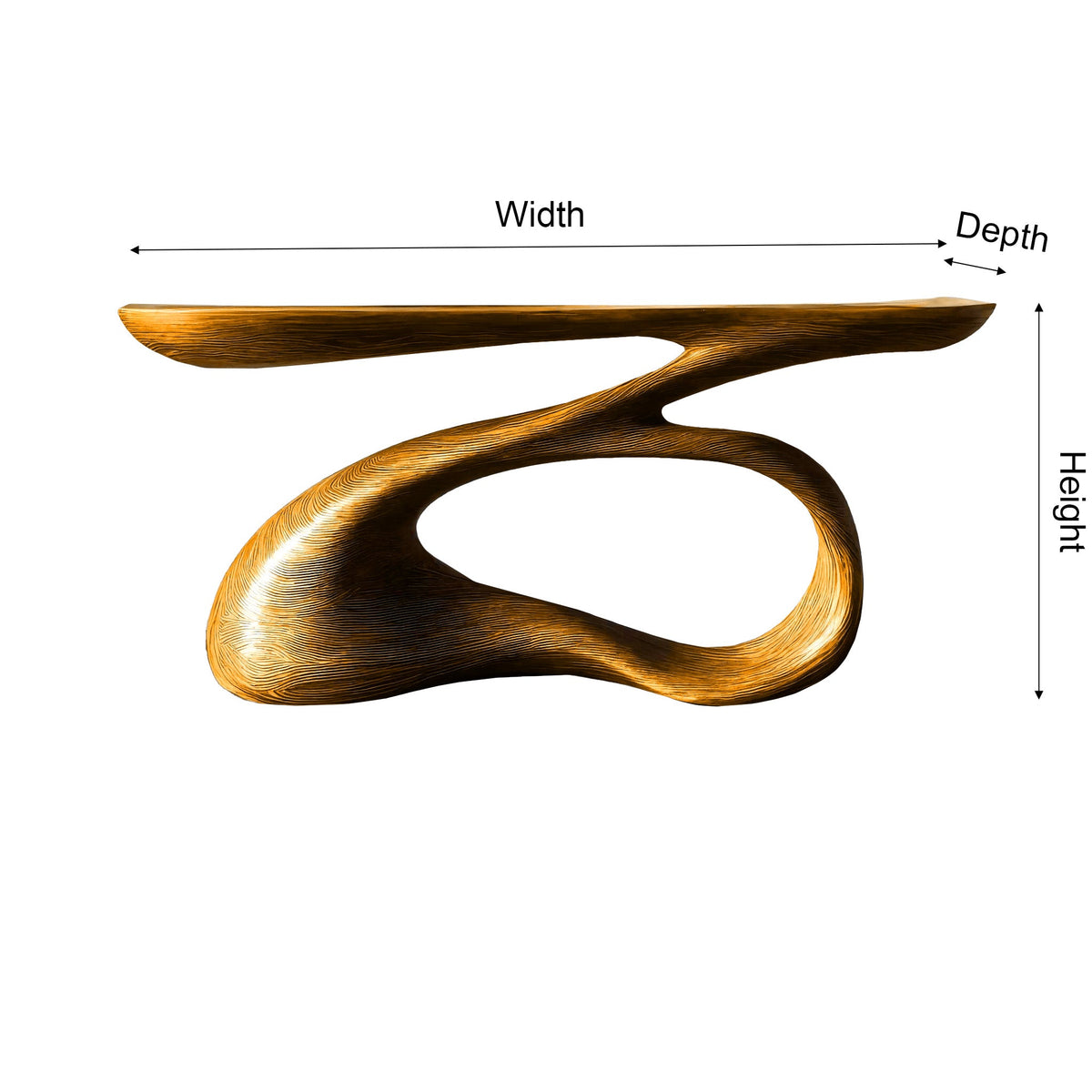 Aurelin Drift Solid Wood Console Table