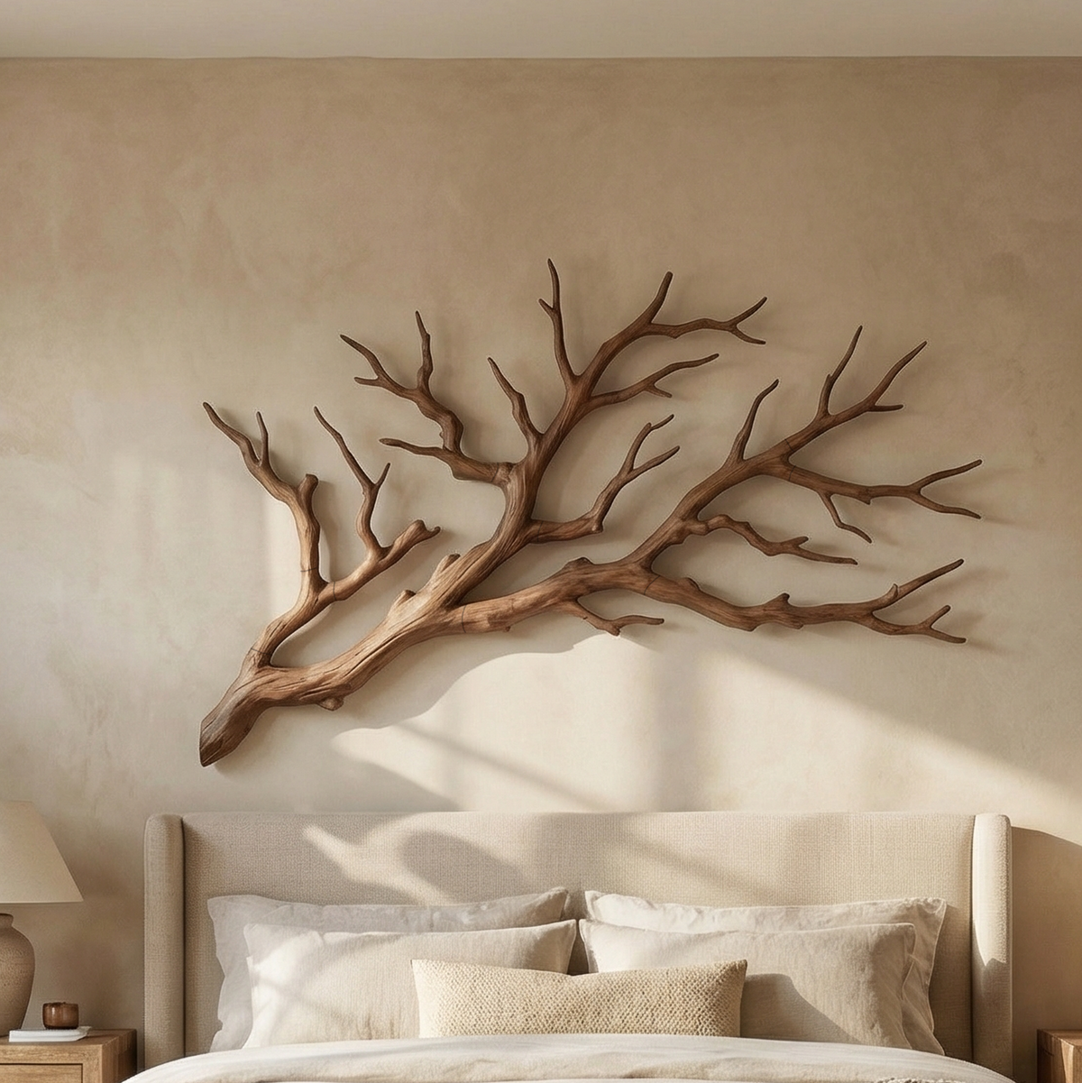 Rustic Tree Branch Wooden Wall Decor For Bedroom Headboard Wall Art