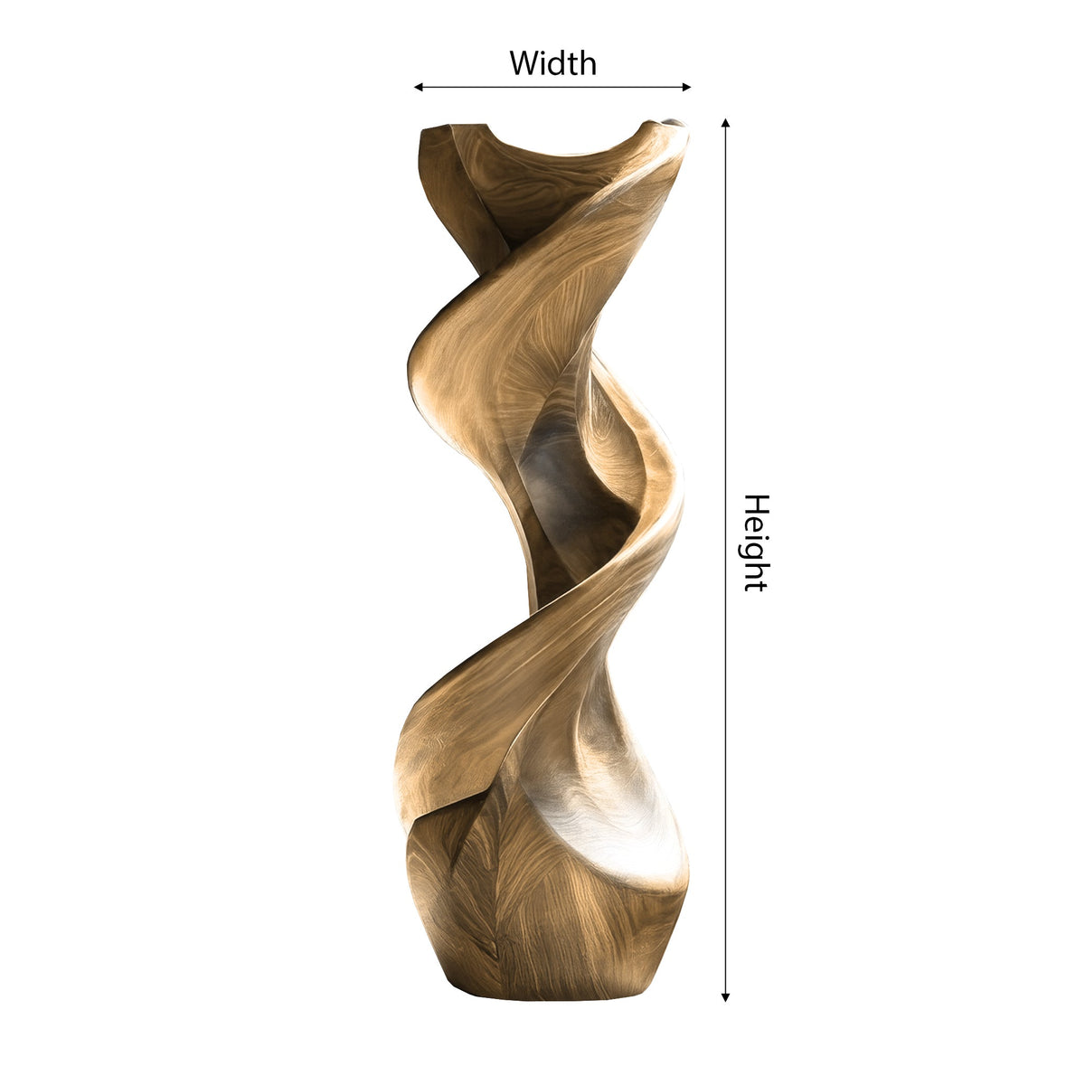 Sylvaris Sculpted Solid Wood Pedestal Stand