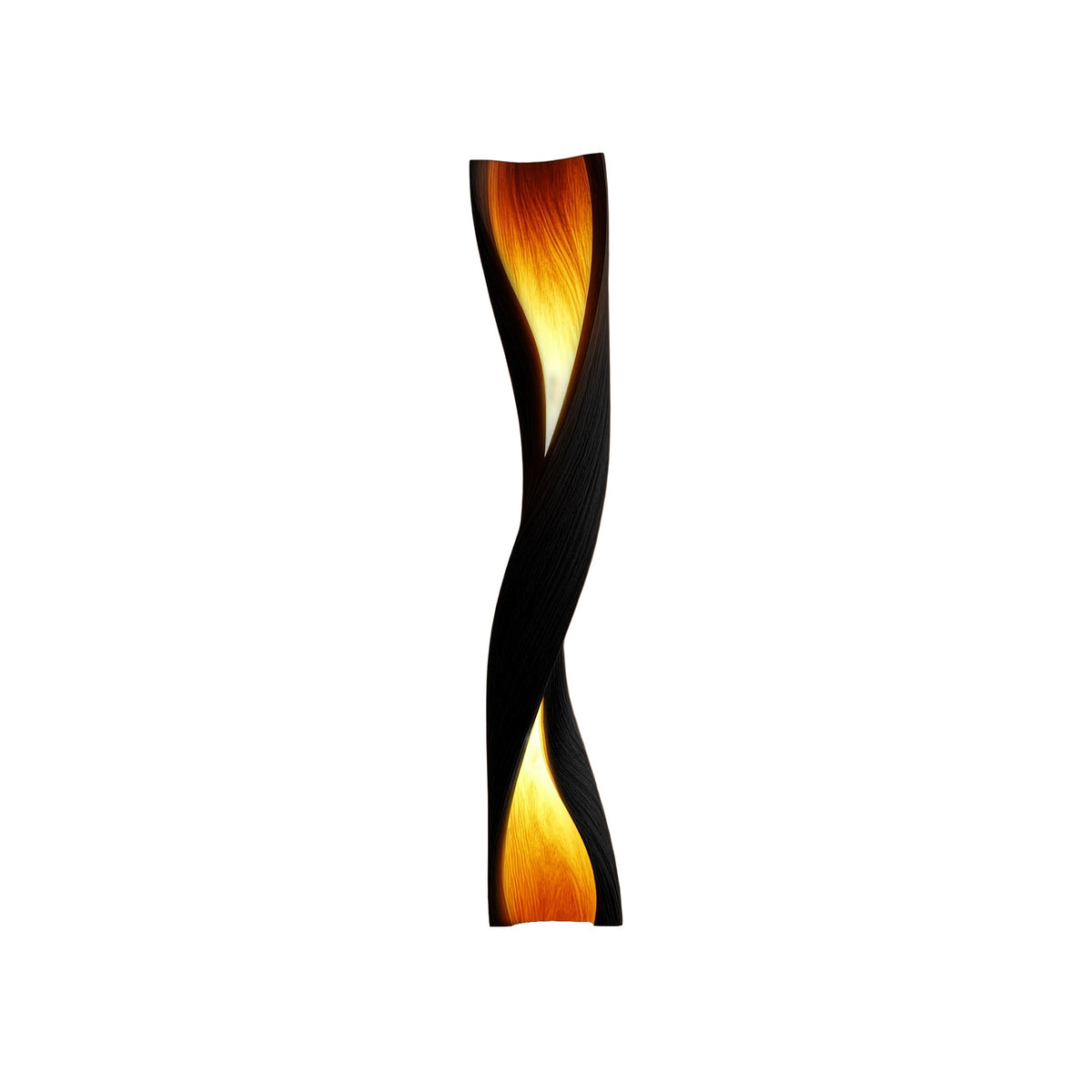 Zerathis Sculpted Integrated LED Wood Floor Lamp